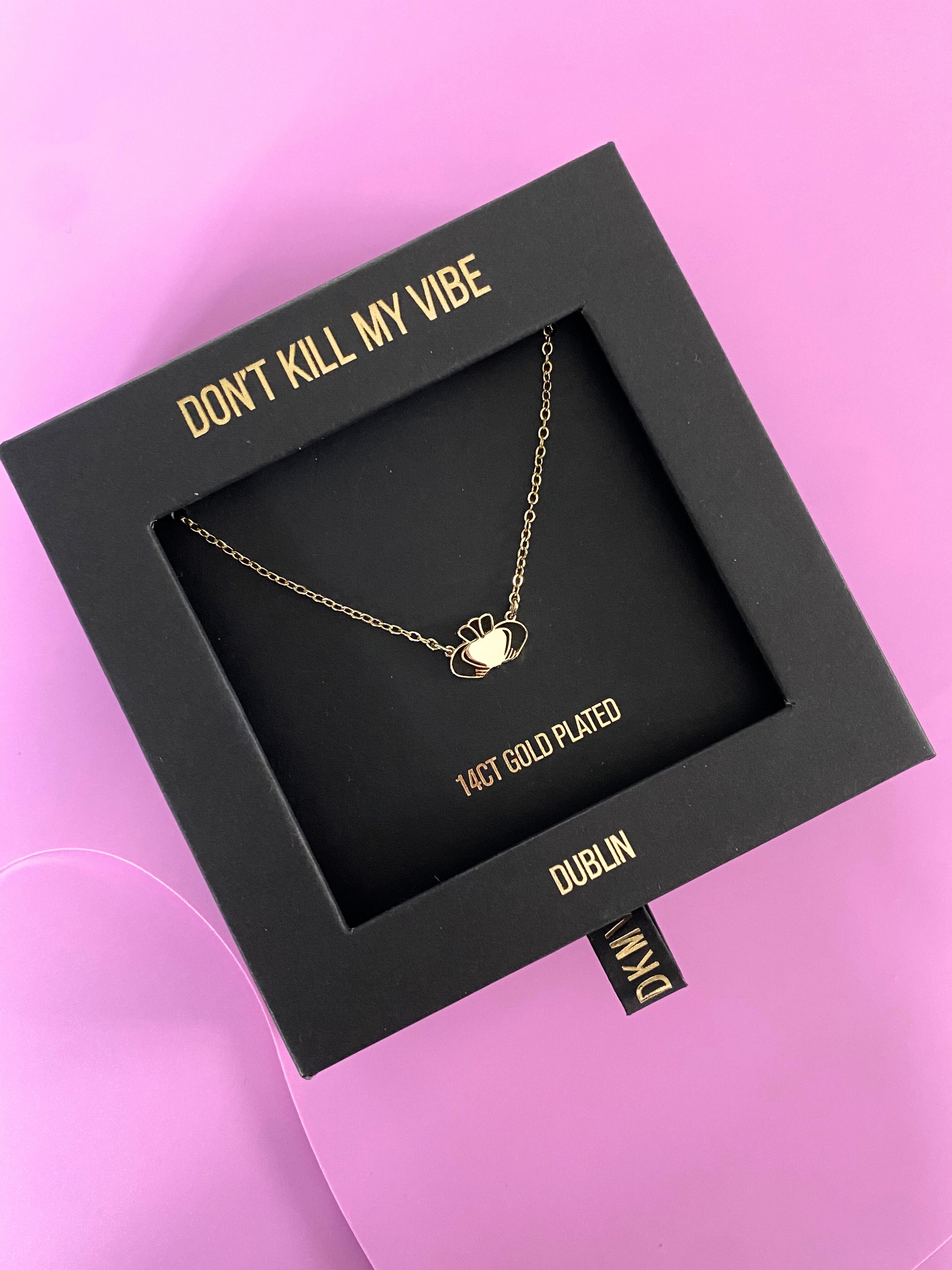 Heart Strong Beag Claddagh Necklace