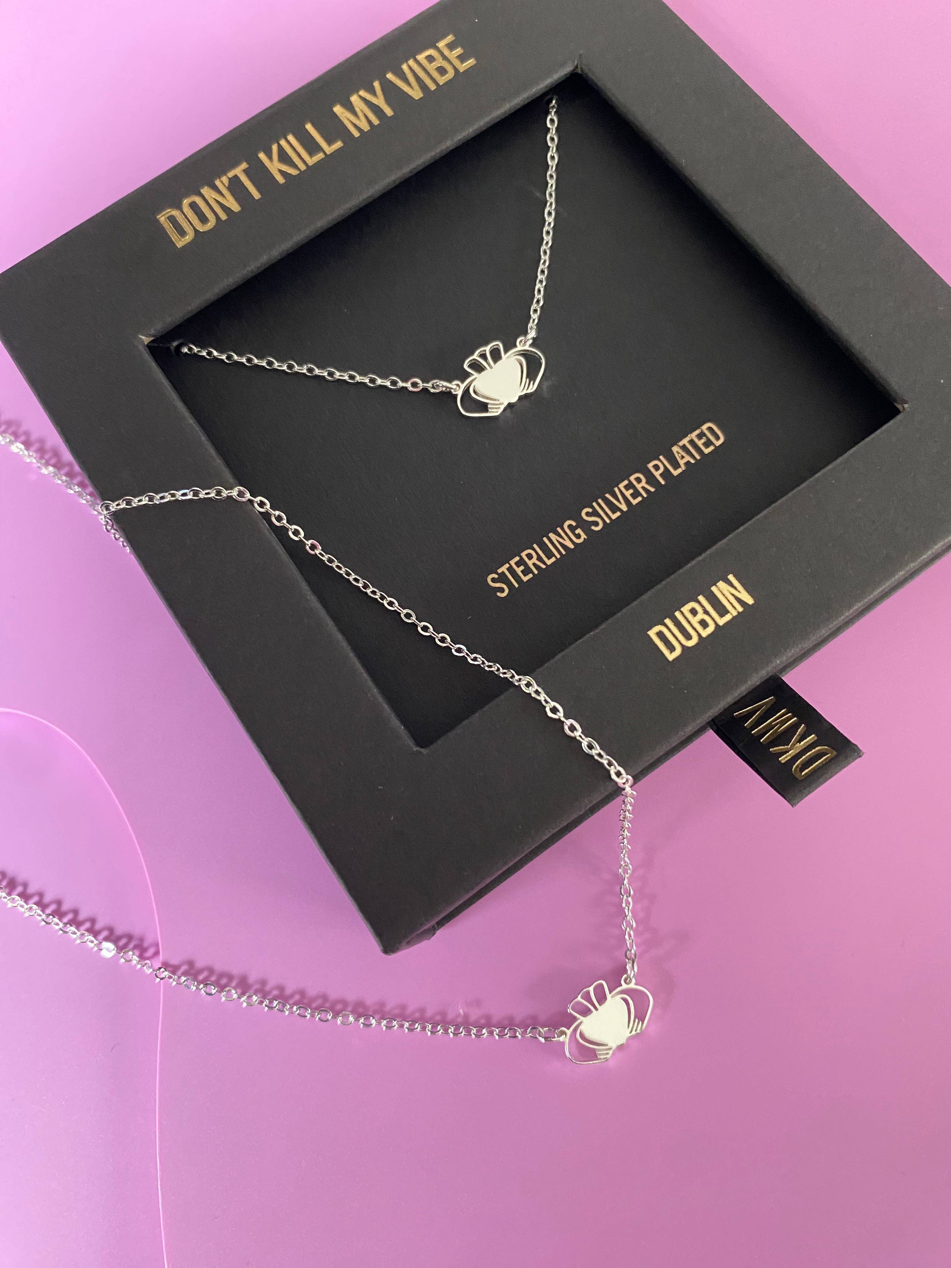 Heart Strong Beag Claddagh Necklace