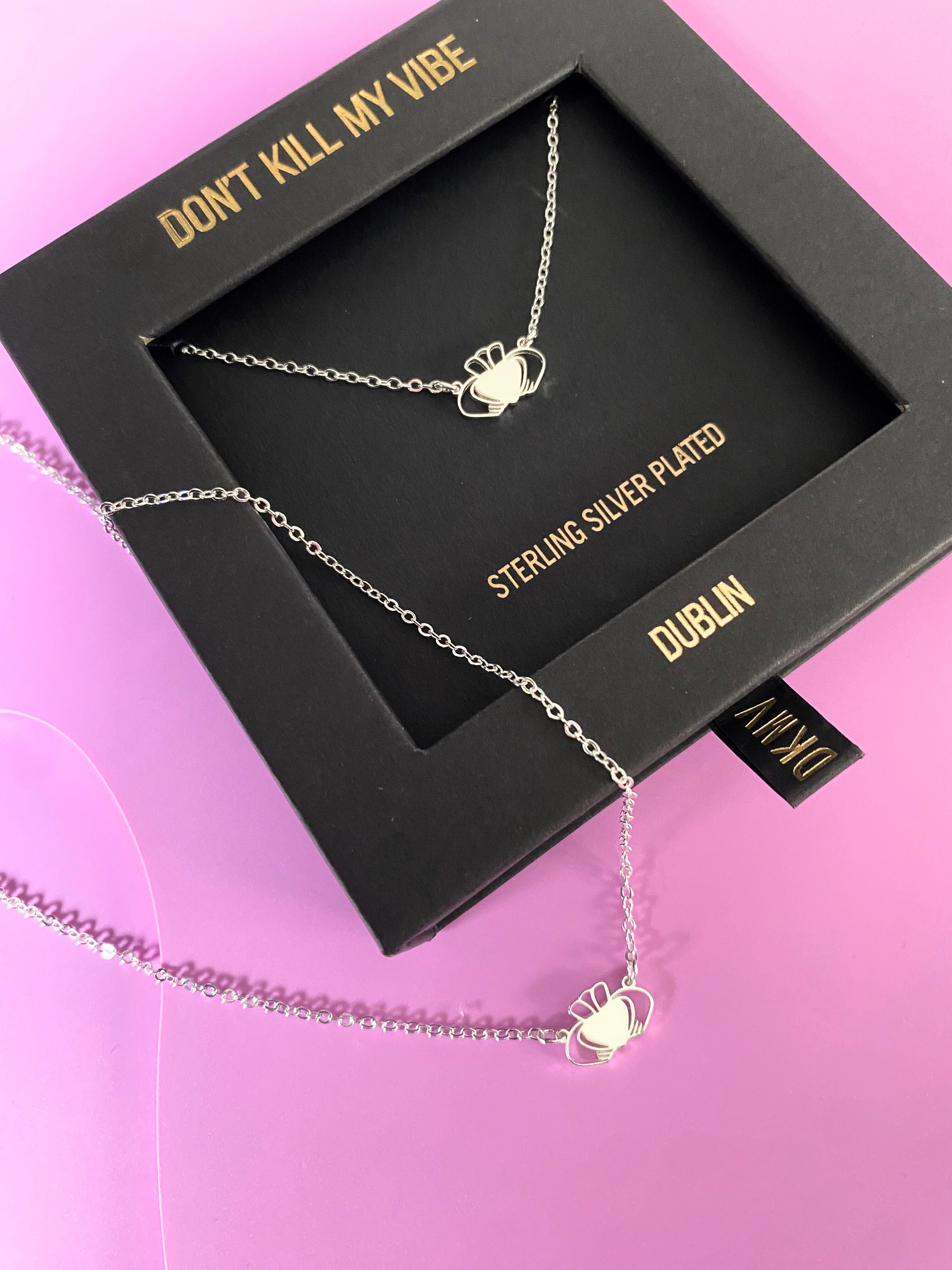 Heart Strong Beag Claddagh Necklace
