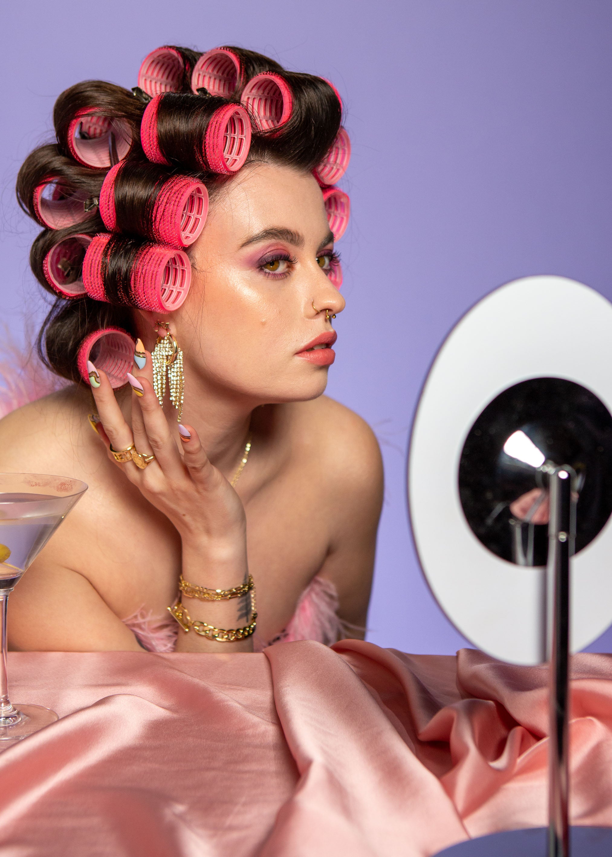 OUT OUT Sparkling Drop and Hoop Earrings by DON&