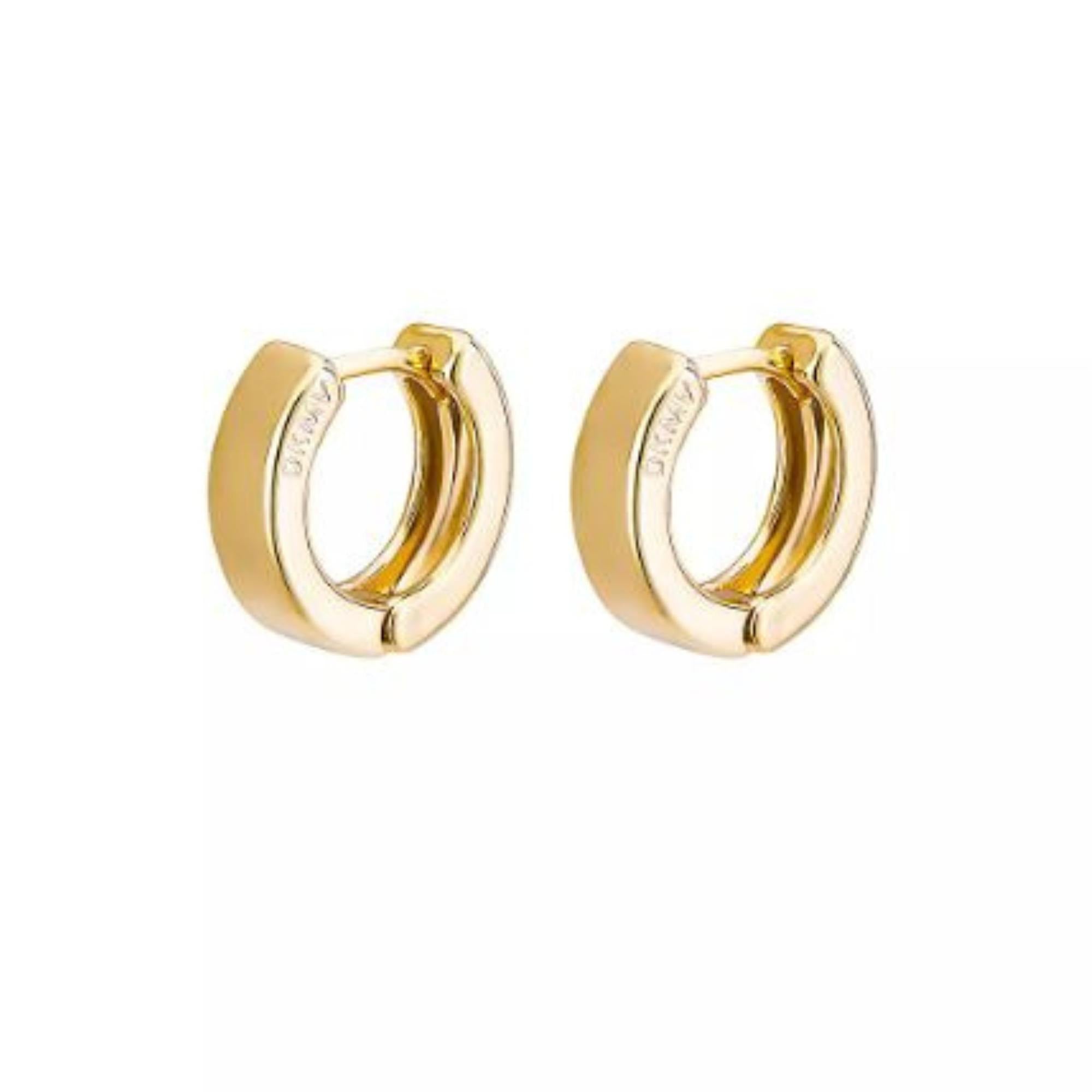 Gold Not Yer Average Mini Hoop Earrings