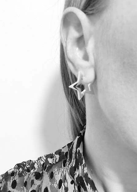 Not Yer Average - Star Hoop Earrings