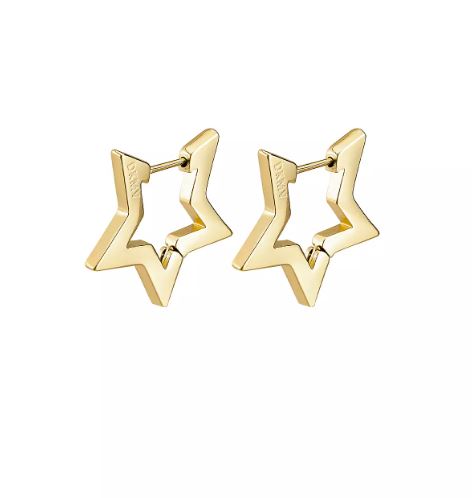 Not Yer Average - Gold Star Mini  Hoop Earrings
