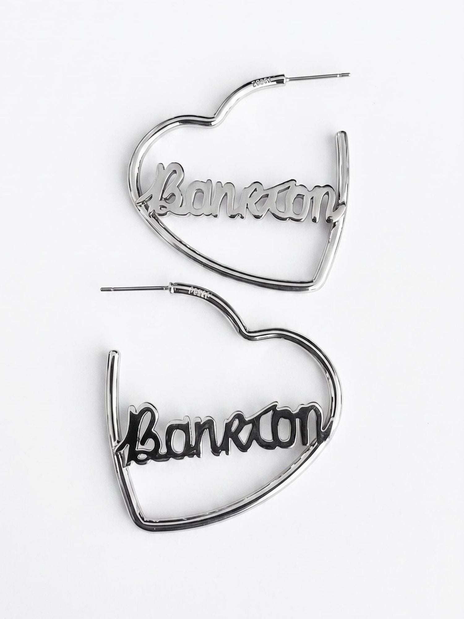 Banríon Heart Hoop Earrings