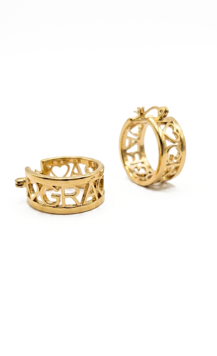 Grá Croí Grá Hoop Earring