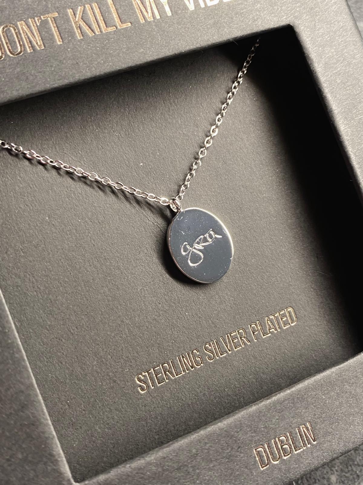Heart Strong Coin Claddagh Necklace by DON&