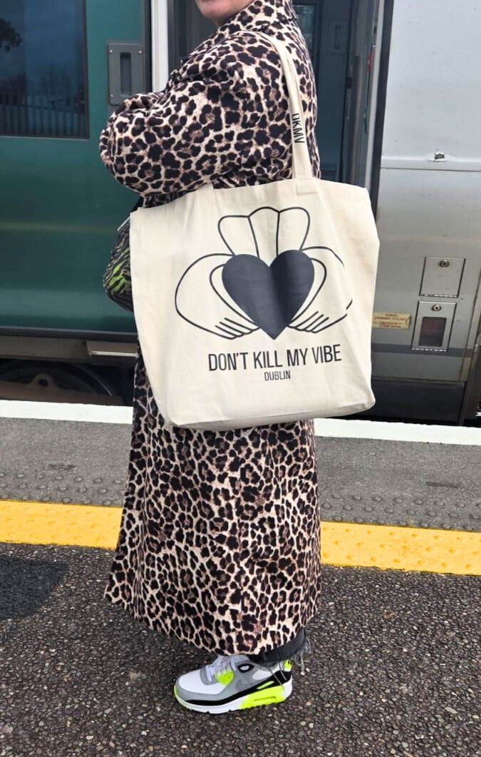 Cotton Claddagh Tote Bag