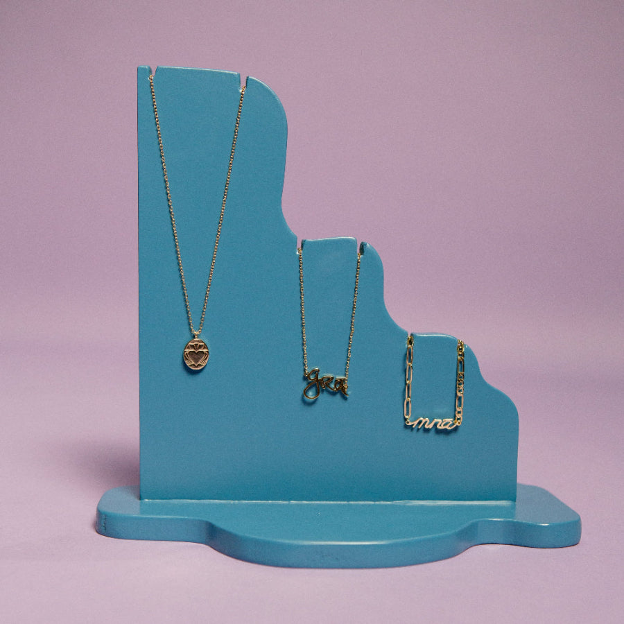 Gold Mná Power Necklace, Grá Beag Necklace and Claddagh Coin Necklace 