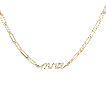 Gold Mná Power Necklace