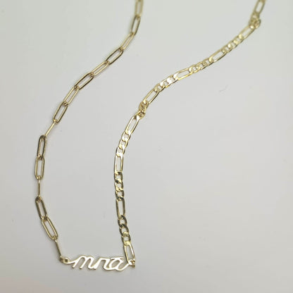 Gold Mná Power Necklace 