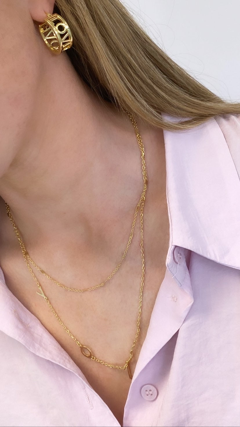 L.O.V.E Letters - Double Chain Necklace