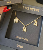 Irish Language, Irish Designed, MNÁ, Necklace, gold, silver giftbox