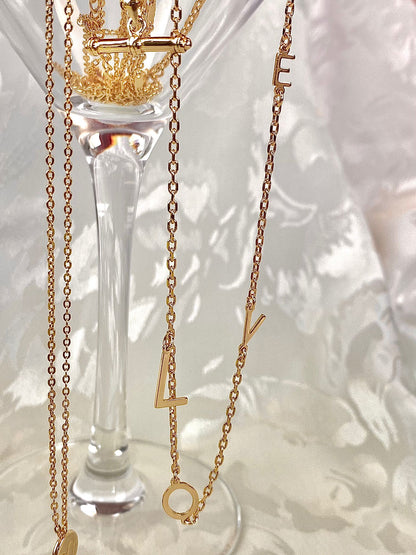 L.O.V.E Letters - Double Chain Necklace