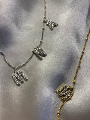 Irish Language, Irish Designed, MNÁ, Necklace, gold, silver