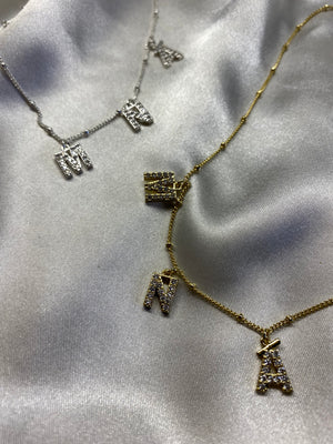Irish Language, Irish Designed, MNÁ, Necklace, gold, silver